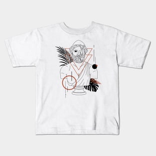 Funny Hipster Hephaestus Greek God // Funny Greek Mythology Kids T-Shirt